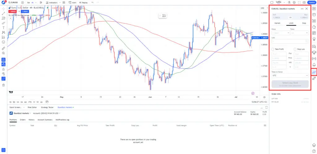 How to set a Stop Loss and Take Profit in TradingView?